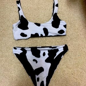 cow print bikini